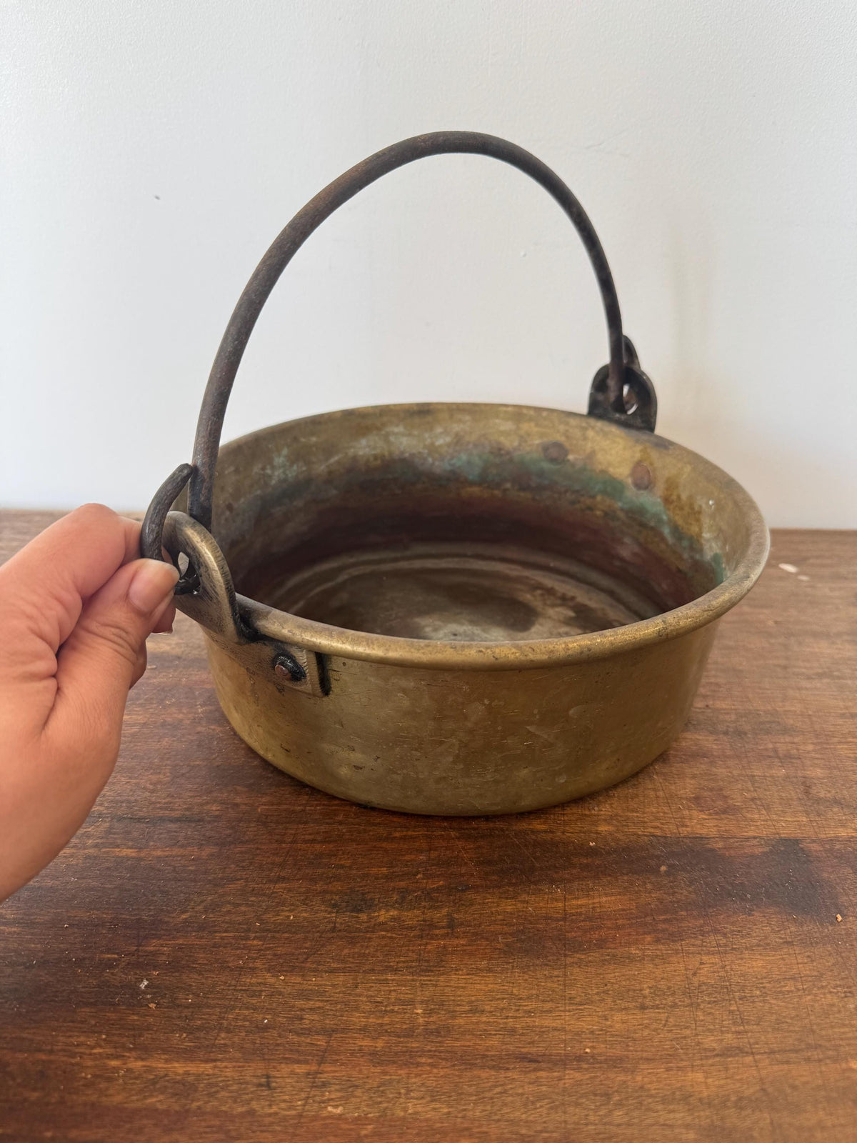 Chaudron laiton ancien