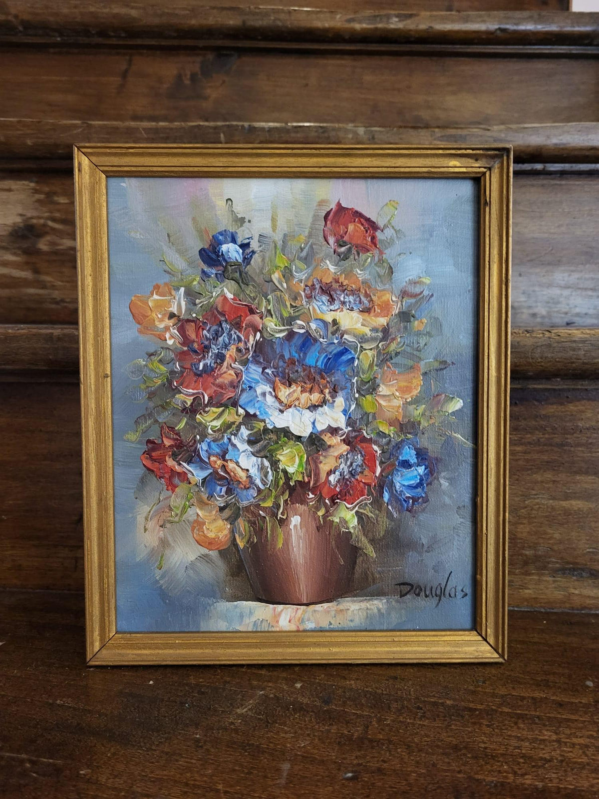 Tableau peinture fleurs