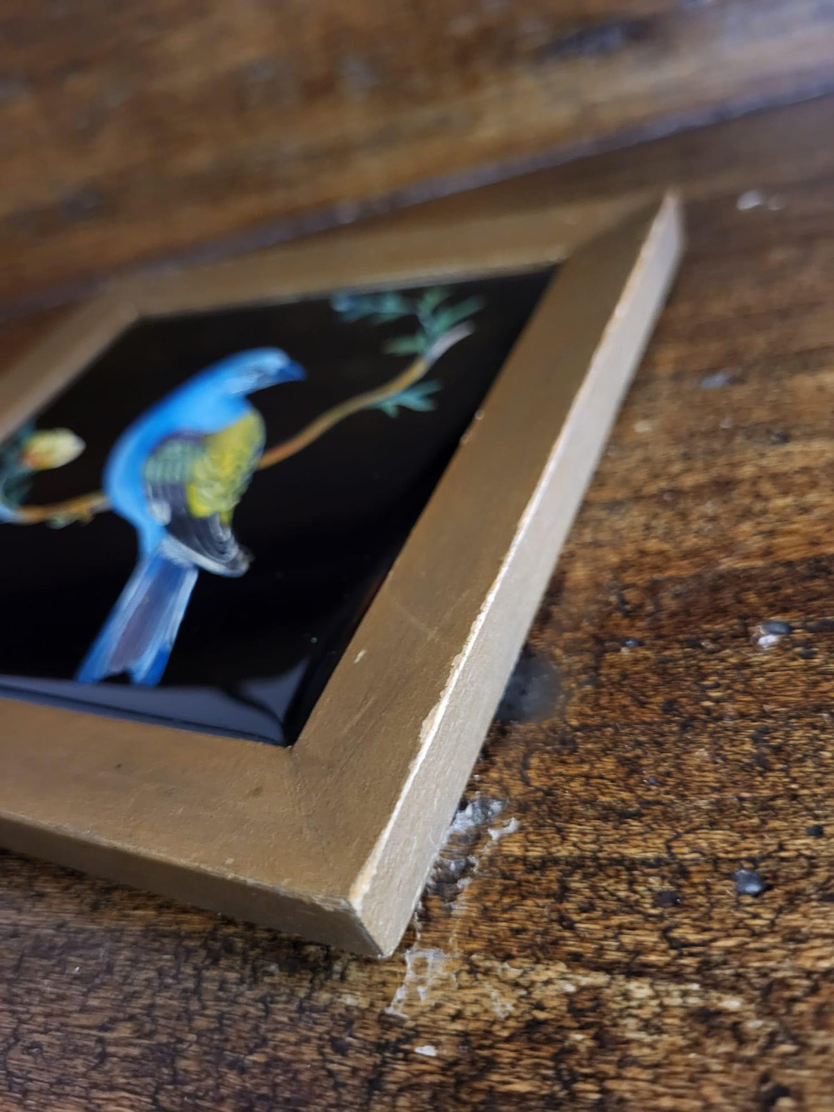 Cadre oiseau céramique