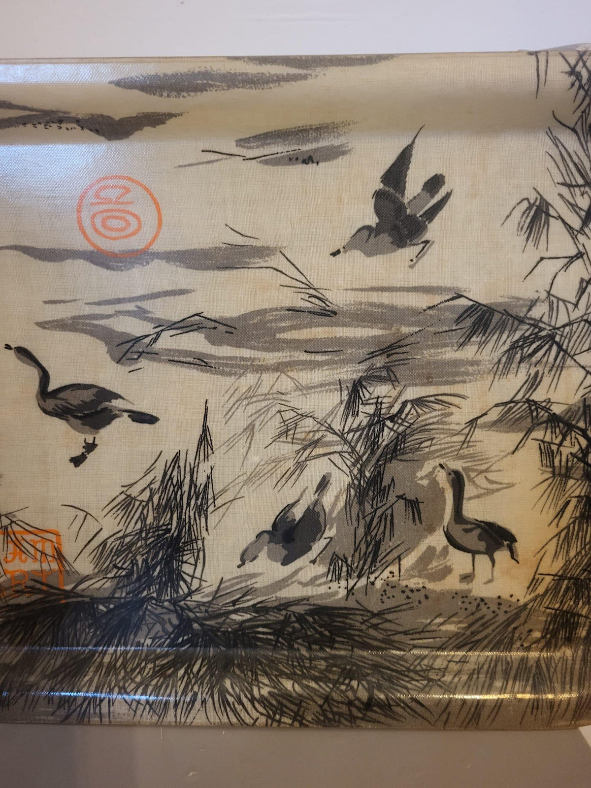 Plateau vintage Asiatique