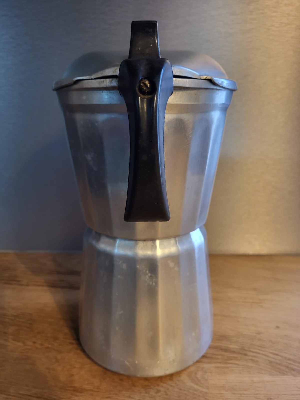 Cafetière aluminium vintage