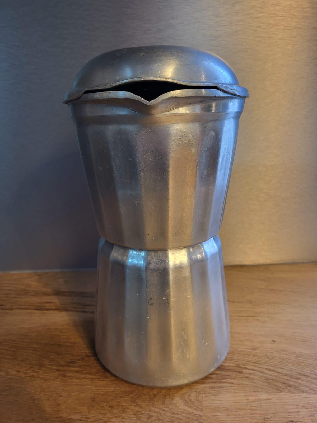 Cafetière aluminium vintage