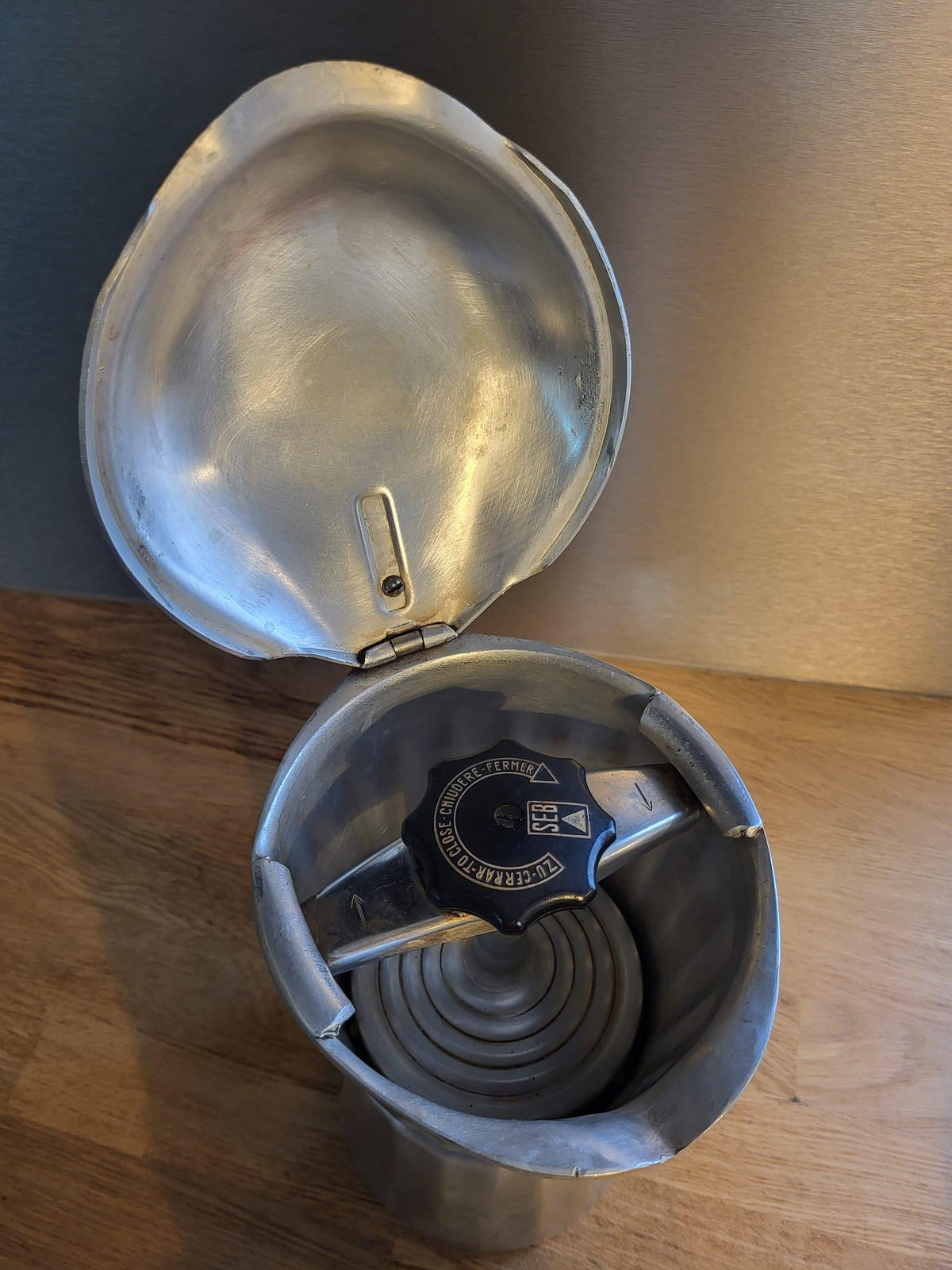 Cafetière aluminium vintage