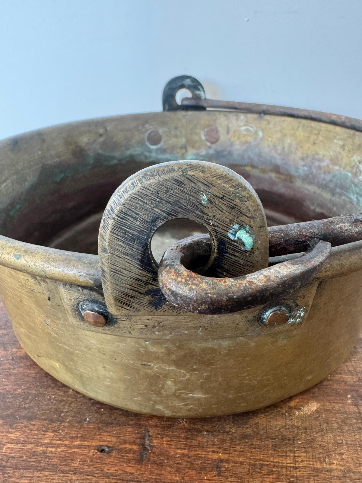 Chaudron laiton ancien