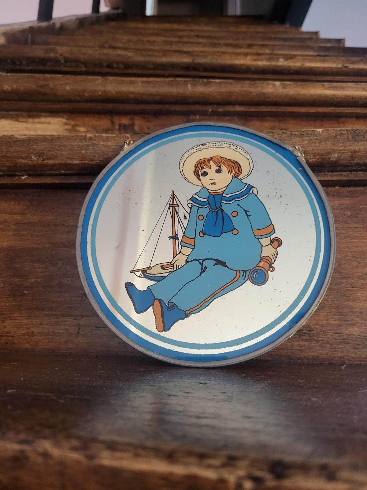 Miroir rond ancien