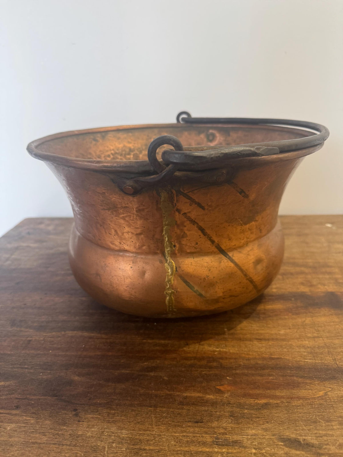 Chaudron cuivre ancien