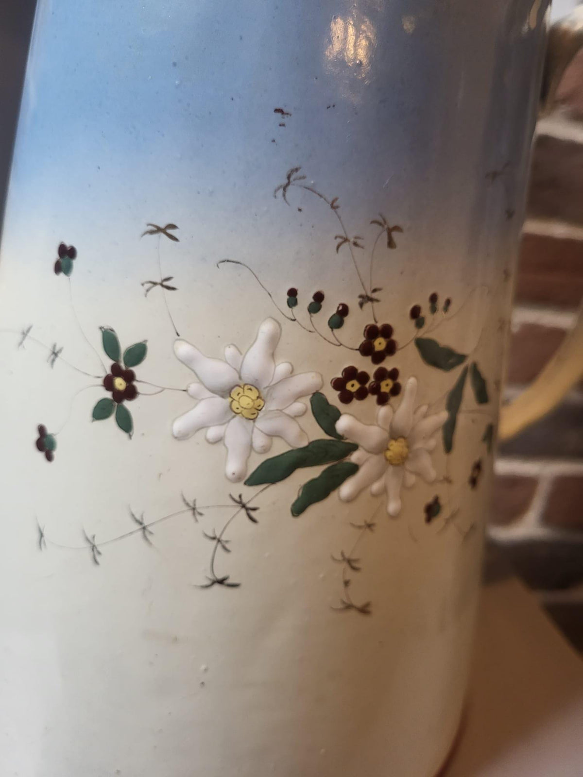 Cafetière émail ancienne