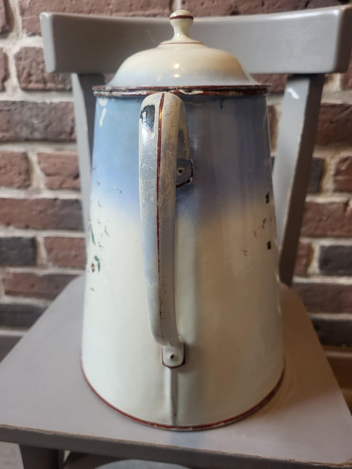 Cafetière émail ancienne
