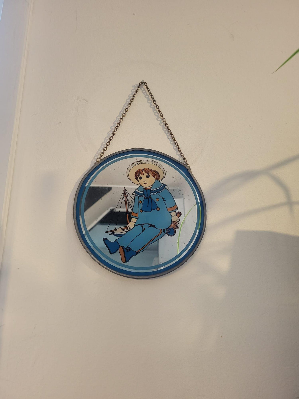 Miroir rond ancien