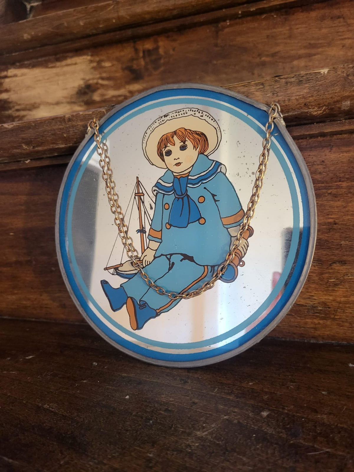 Miroir rond ancien