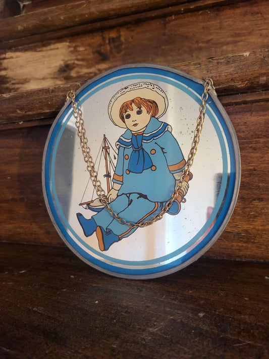 Miroir rond ancien