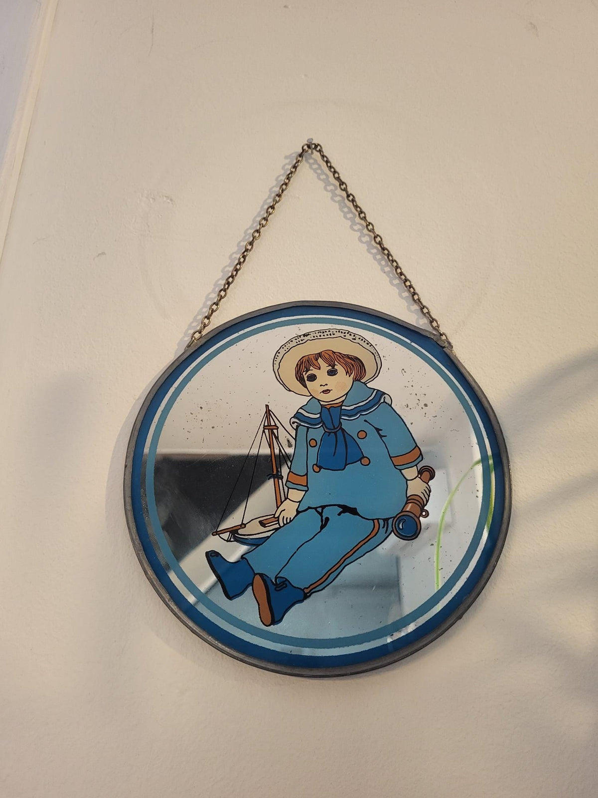 Miroir rond ancien