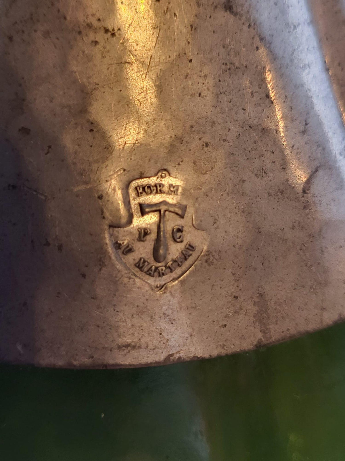 Bouteille verre et étain