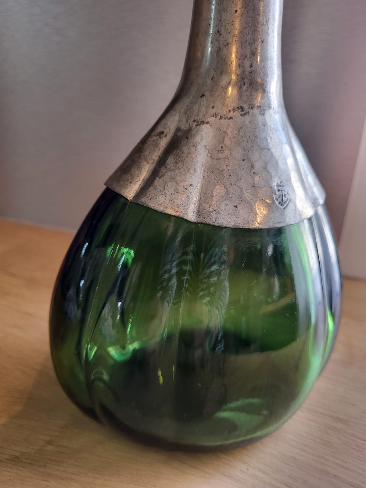 Bouteille verre et étain