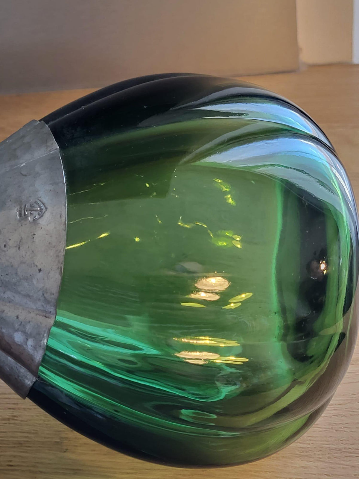 Bouteille verre et étain