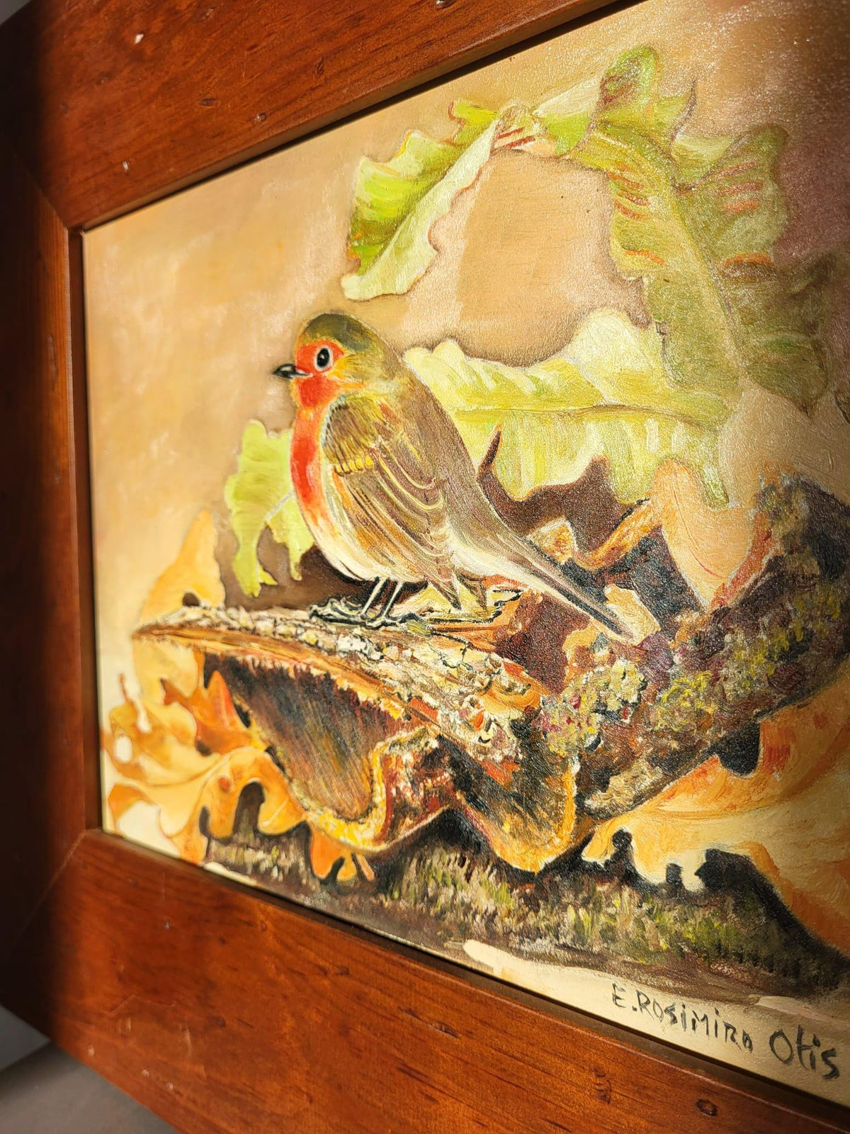 Tableau oiseau aquarelle