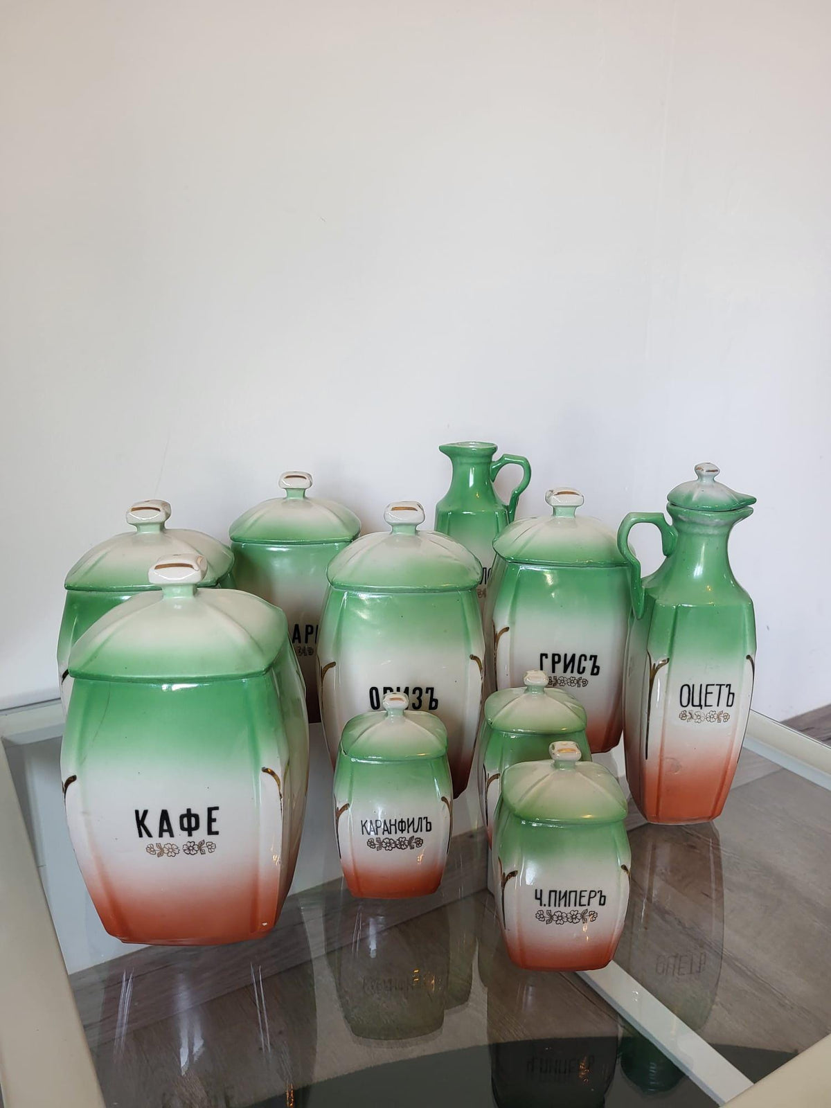 Pots épices porcelaine