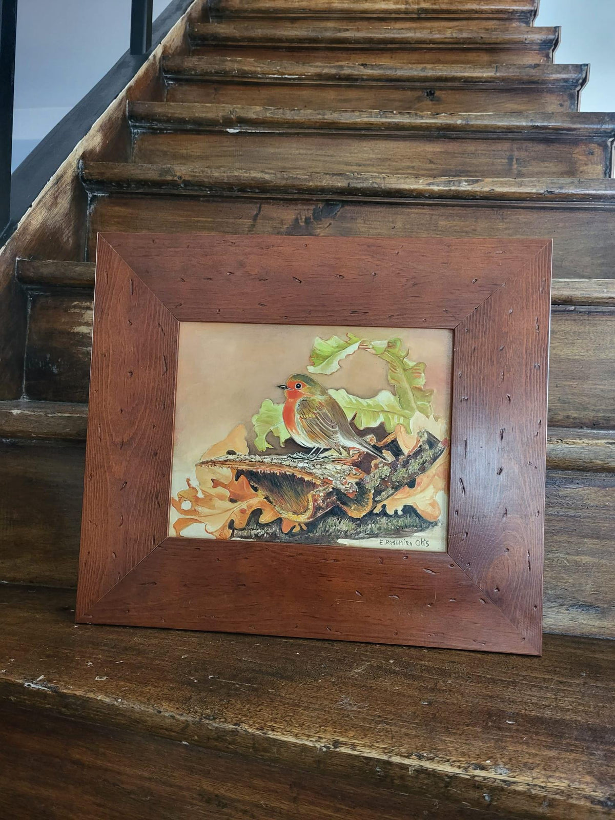 Tableau oiseau aquarelle