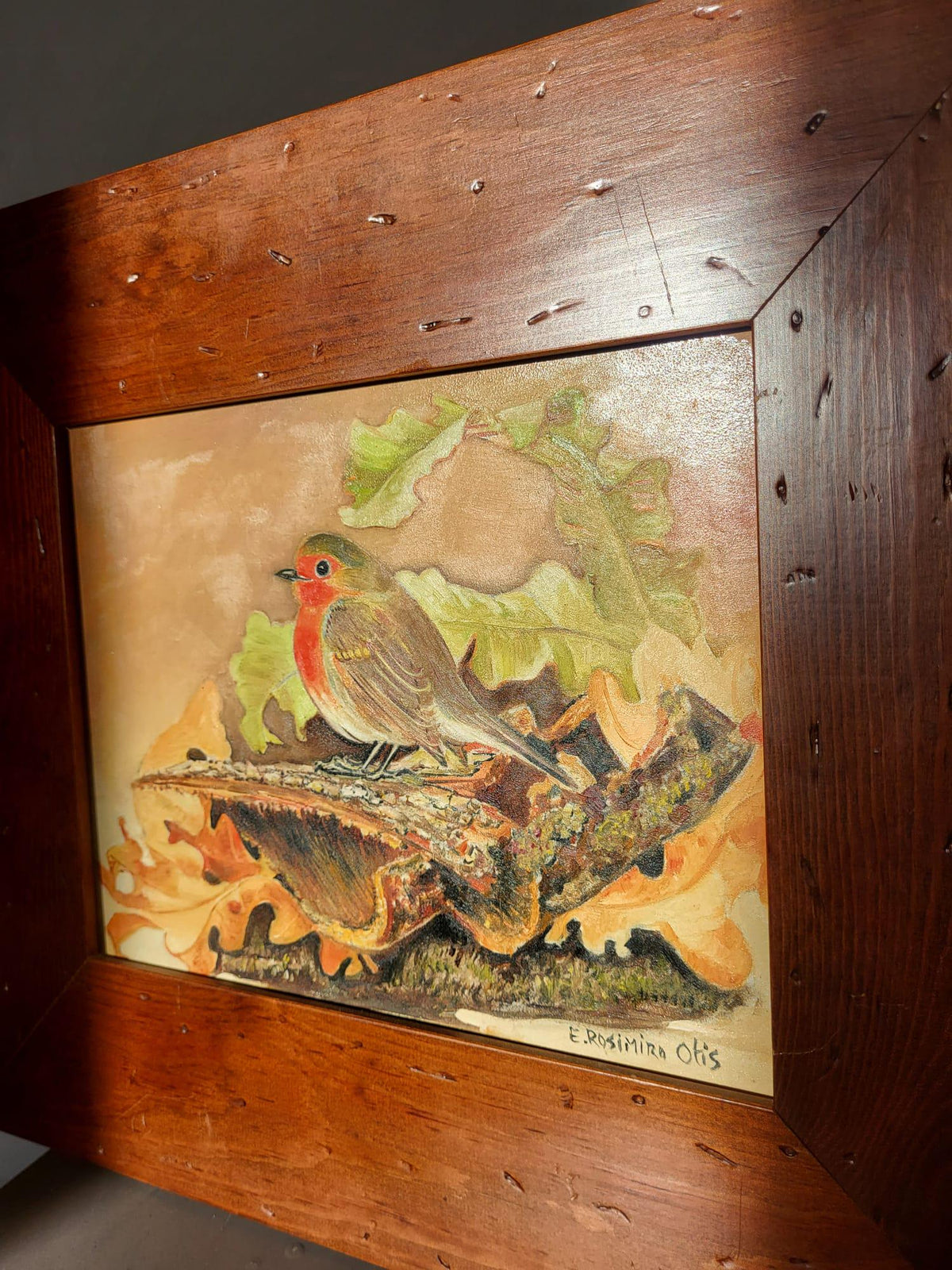 Tableau oiseau aquarelle