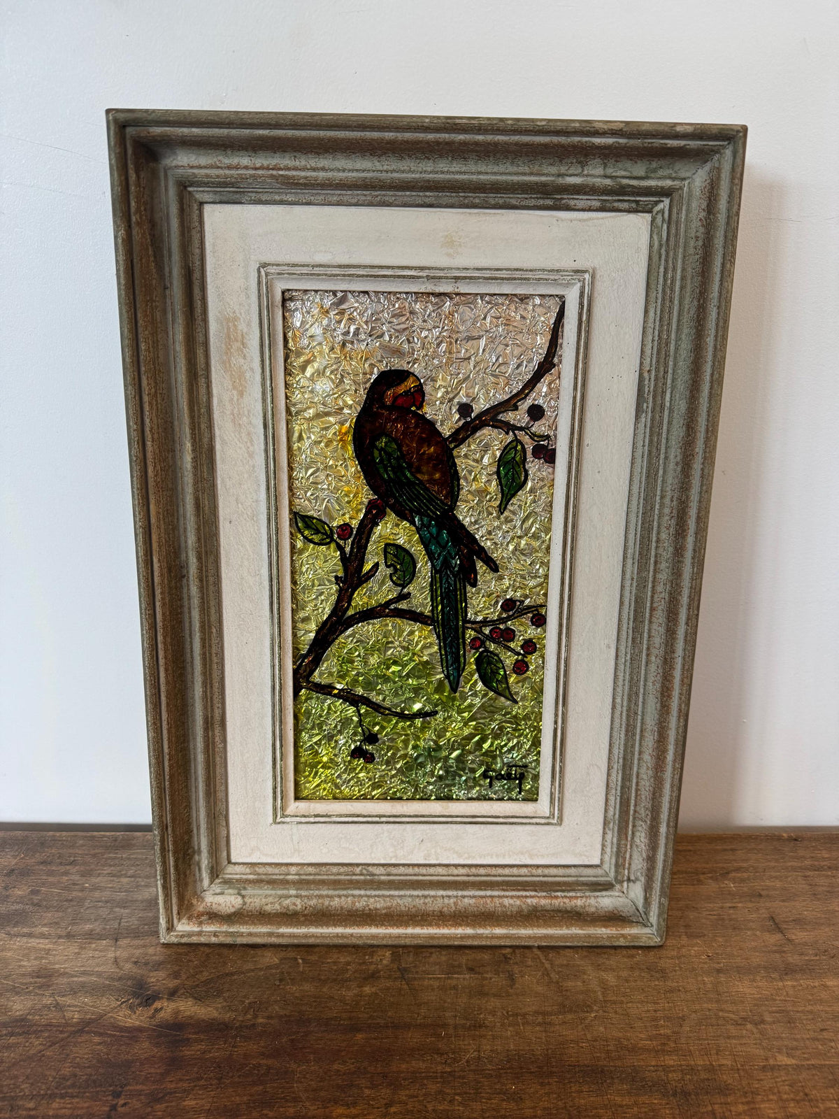Tableau peinture oiseaux