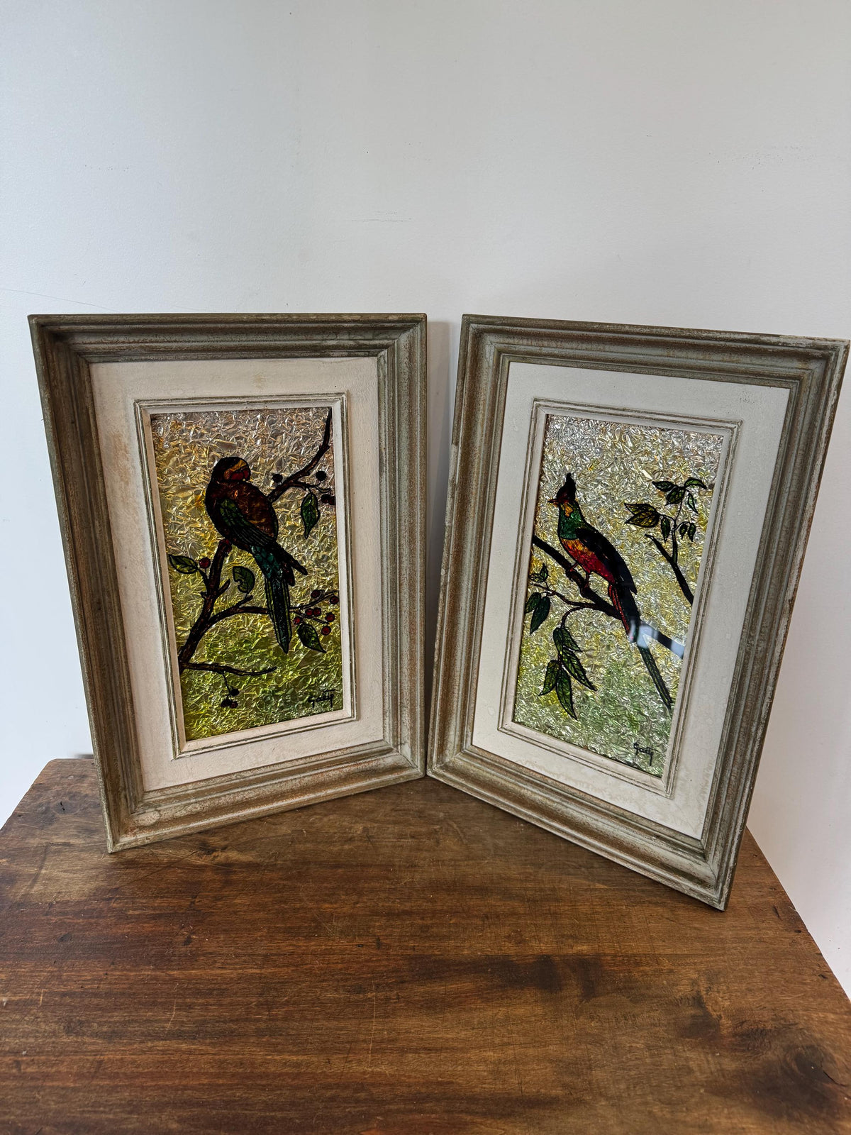 Tableau peinture oiseaux