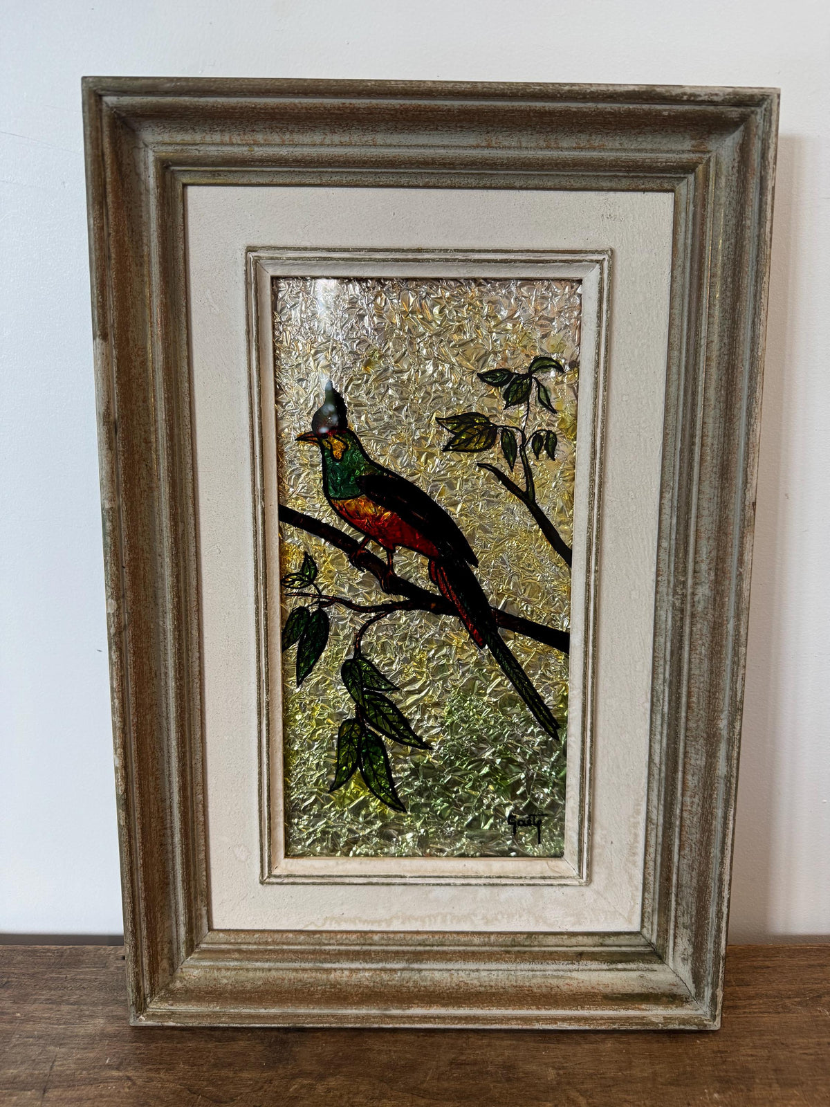 Tableau peinture oiseaux