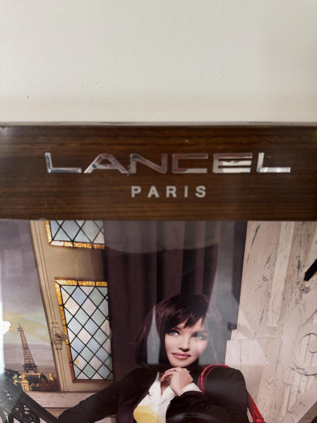 Cadre publicitaire LANCEL PARIS