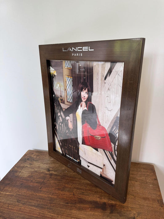 Cadre publicitaire LANCEL PARIS