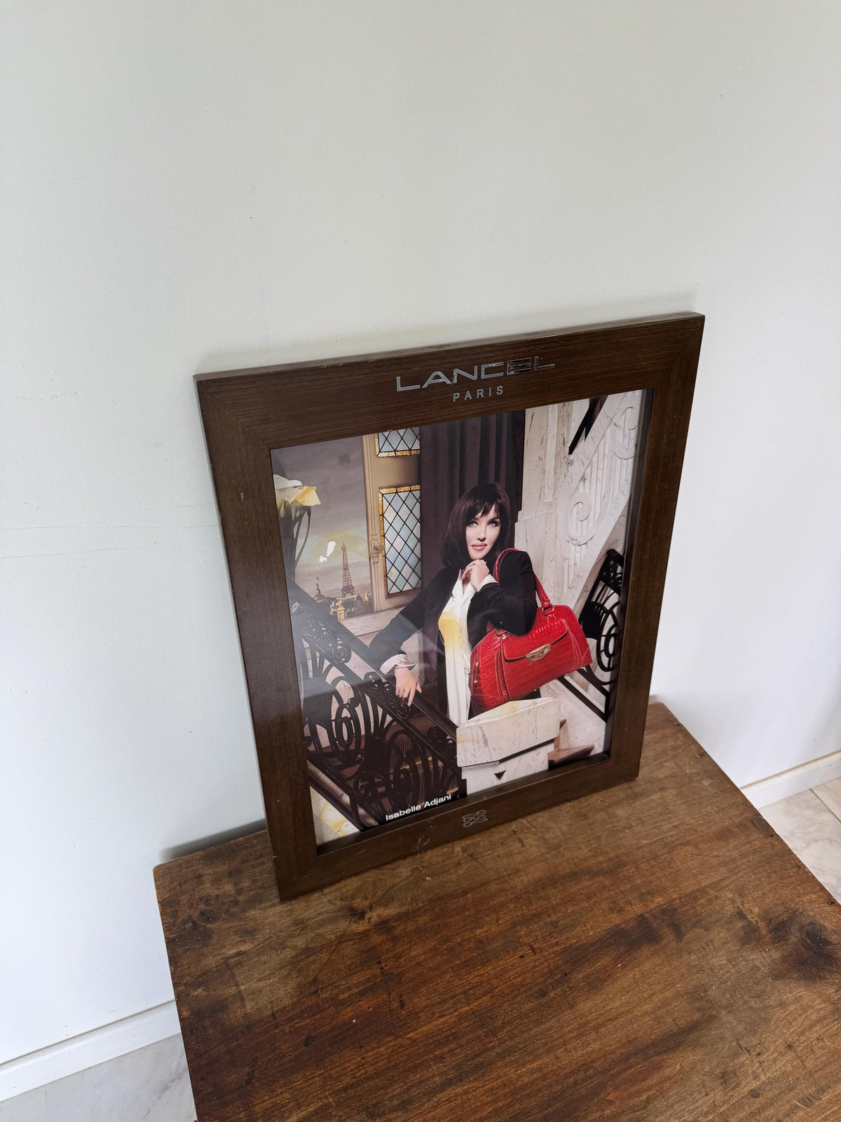 Cadre publicitaire LANCEL PARIS