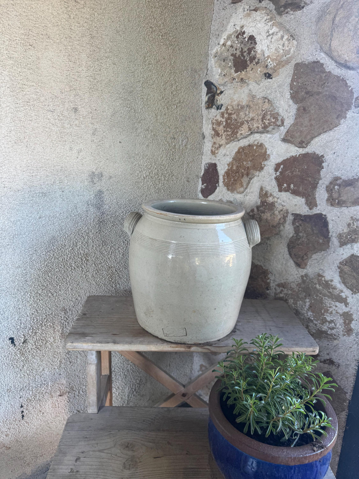 Ancien pot grès pot à moutarde France
