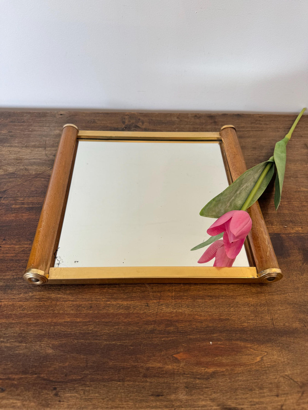 Plateau miroir art déco
