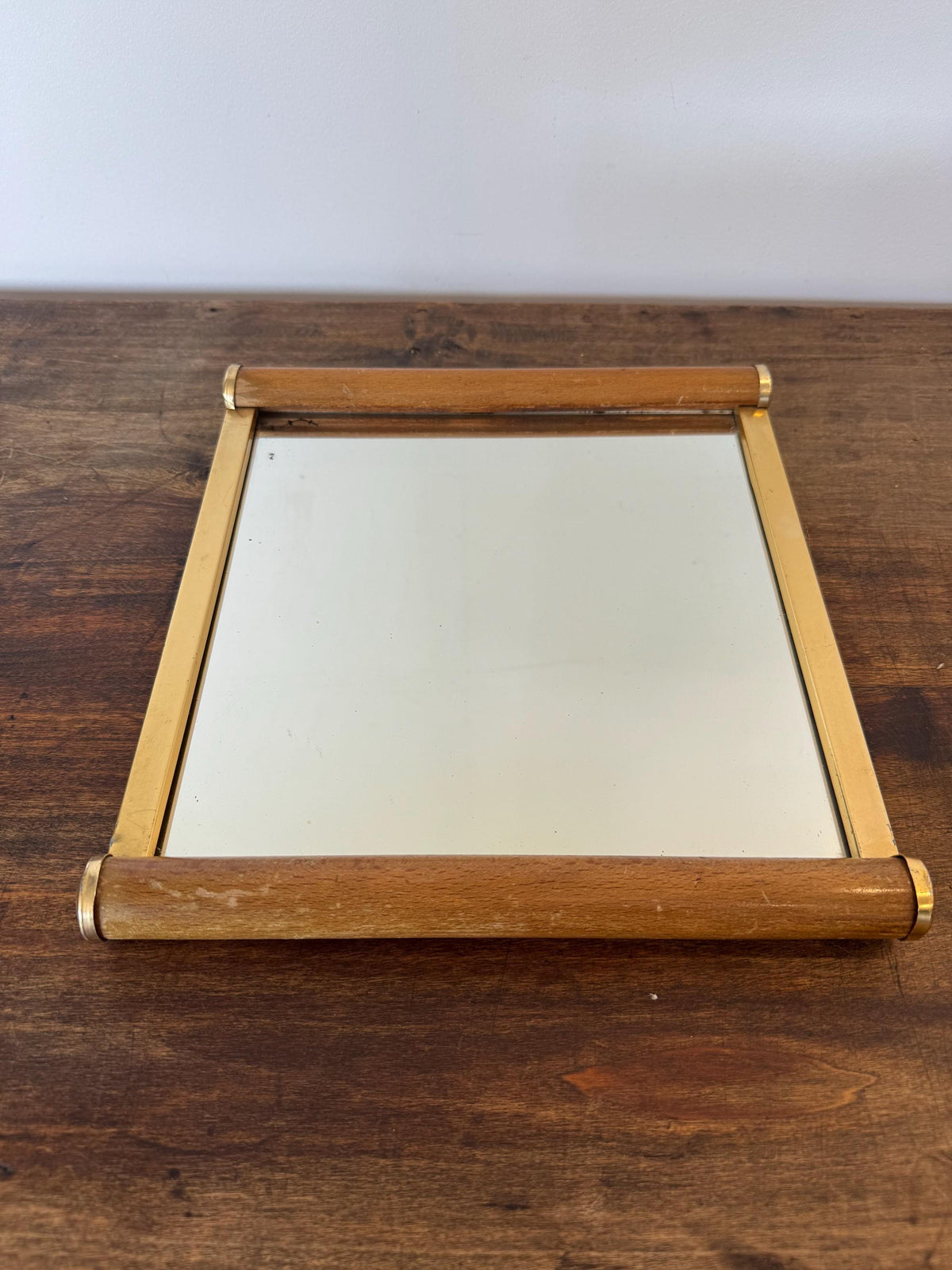 Plateau miroir art déco