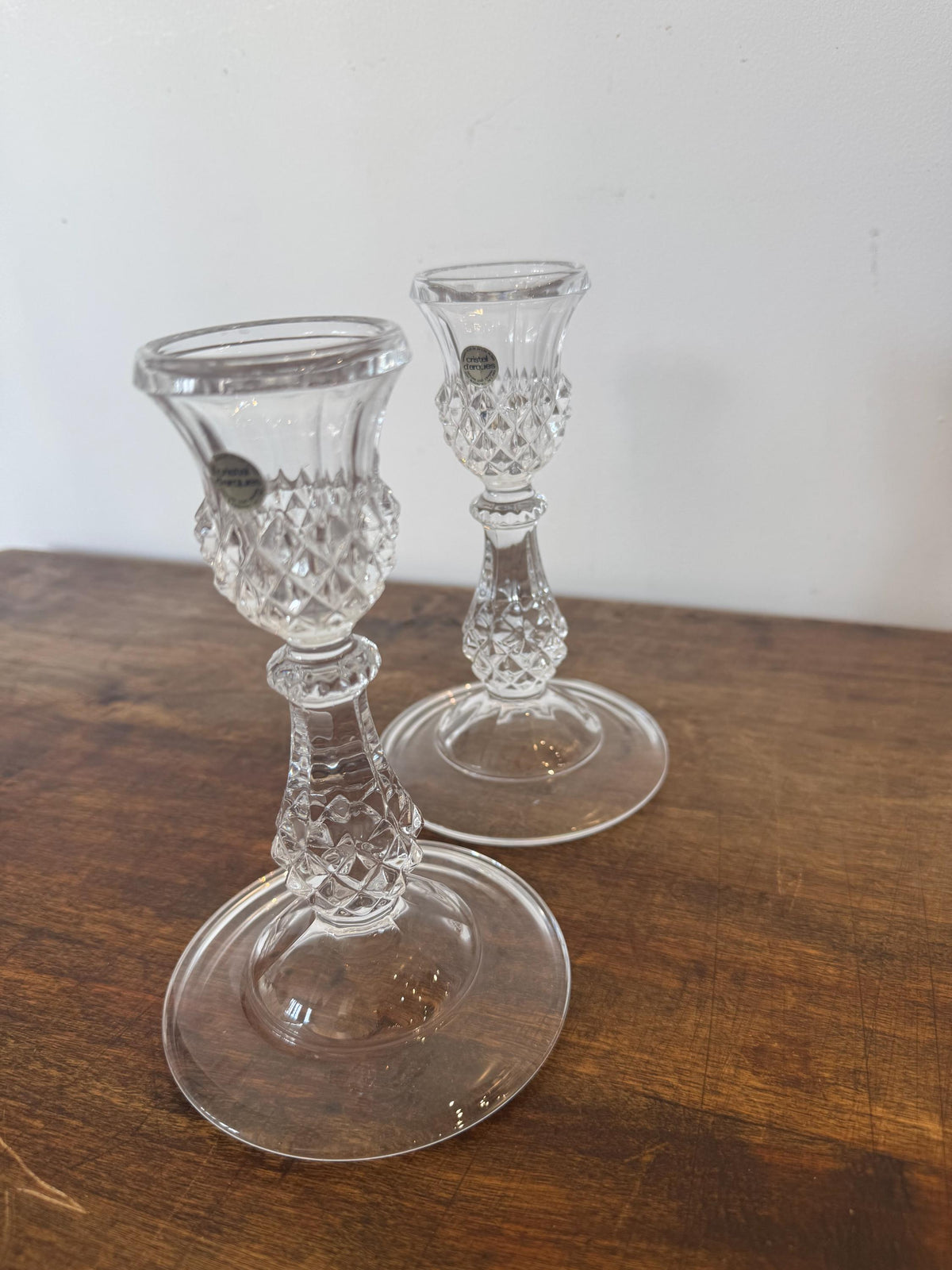 Bougeoir cristal d'arques