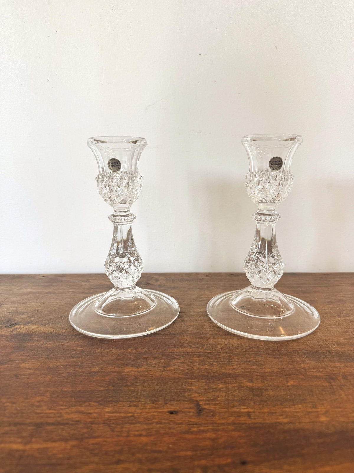 Bougeoir cristal d'arques
