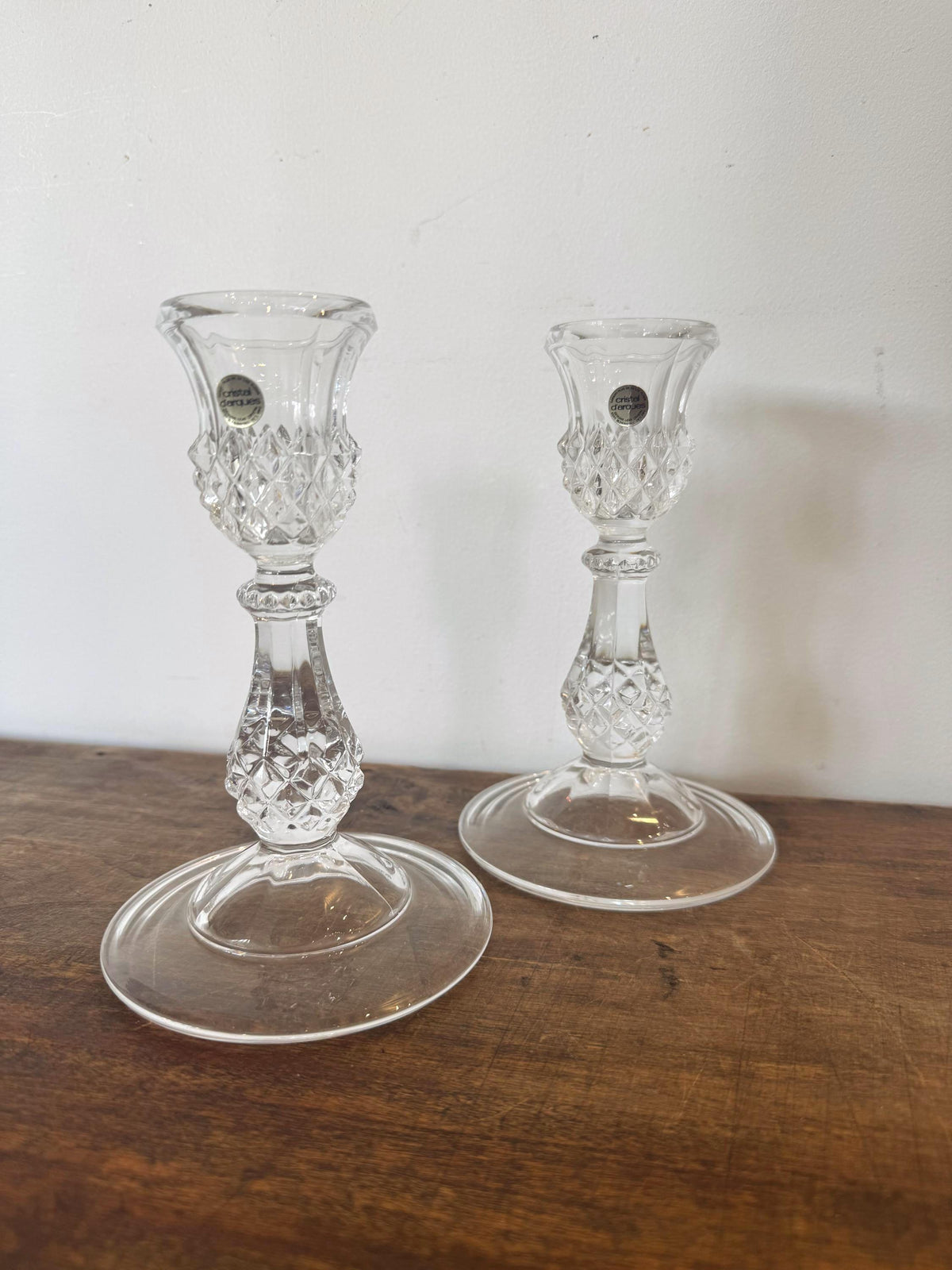 Bougeoir cristal d'arques