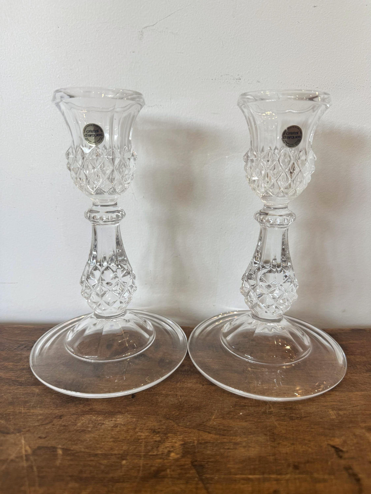 Bougeoir cristal d'arques
