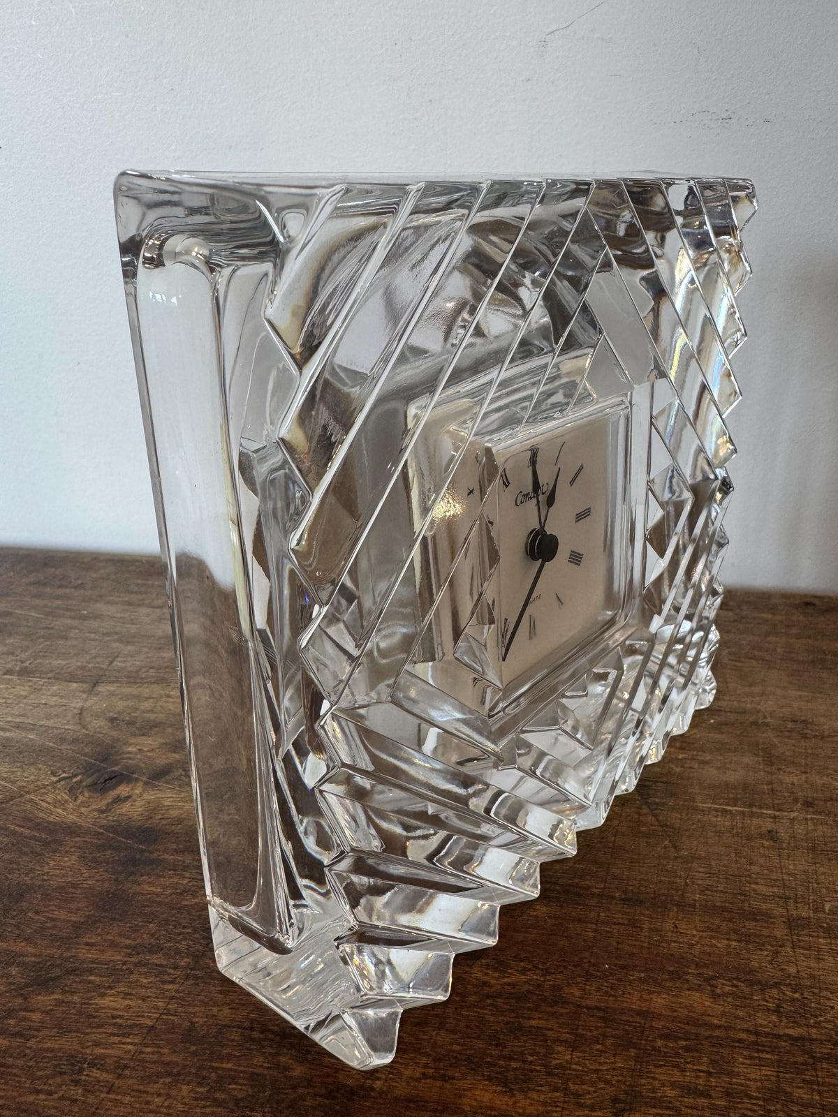 Horloge cristal France vintage