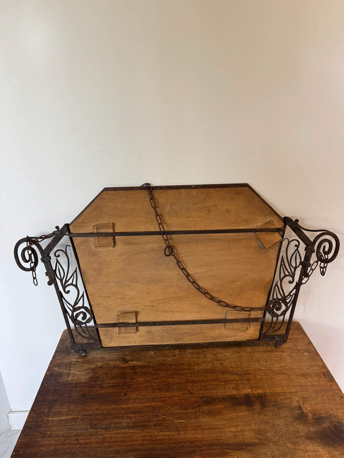 Miroir Art Déco fer forgé