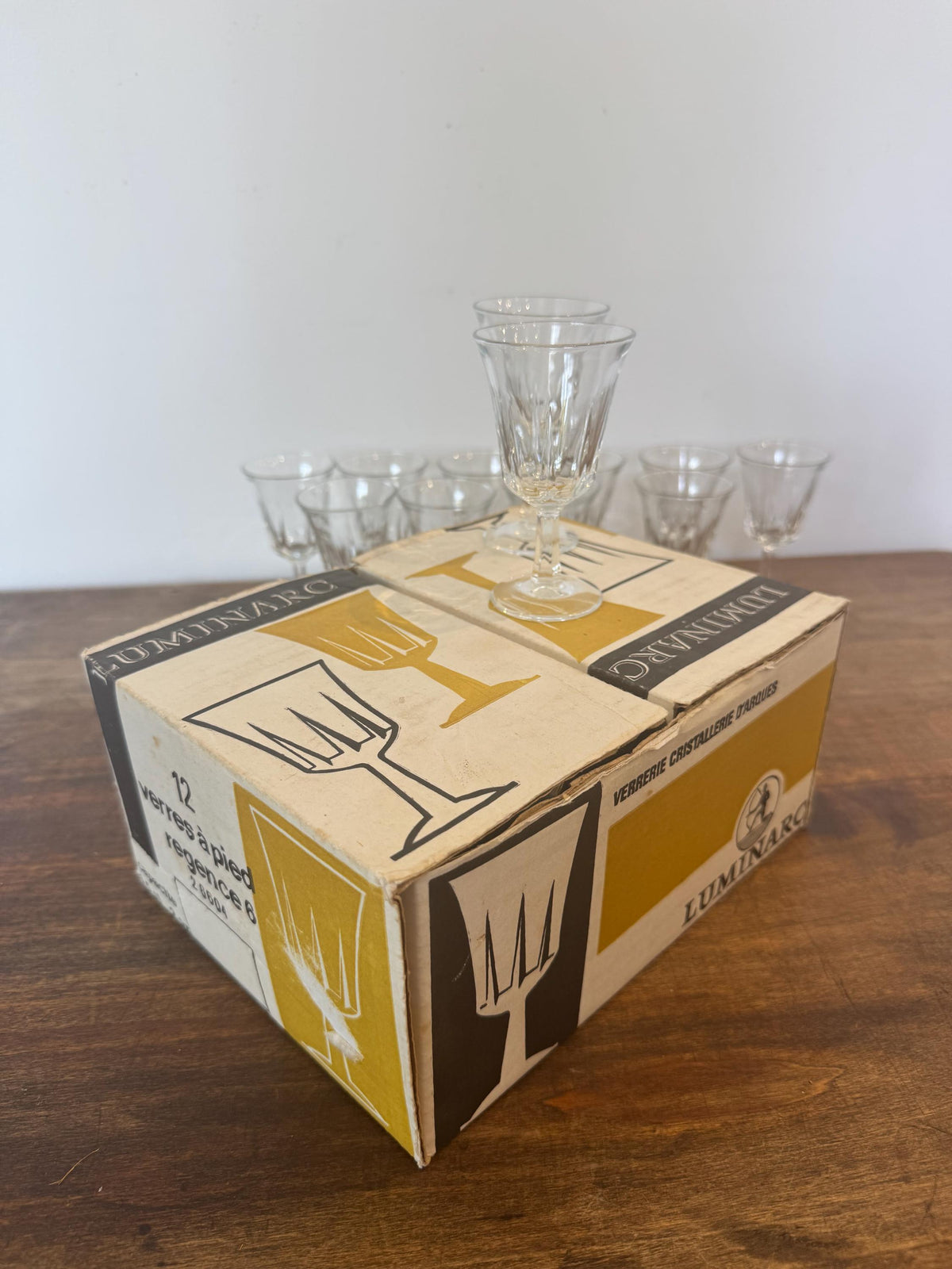 Verres cristal France vintage Luminarc