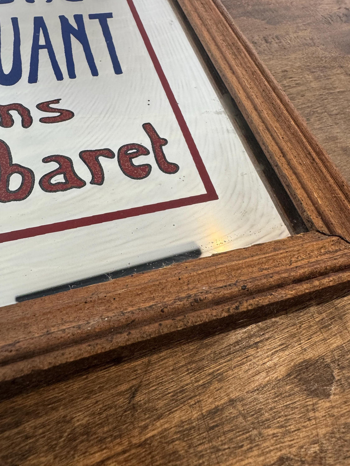 Miroir cadre Aristide Briand vintage