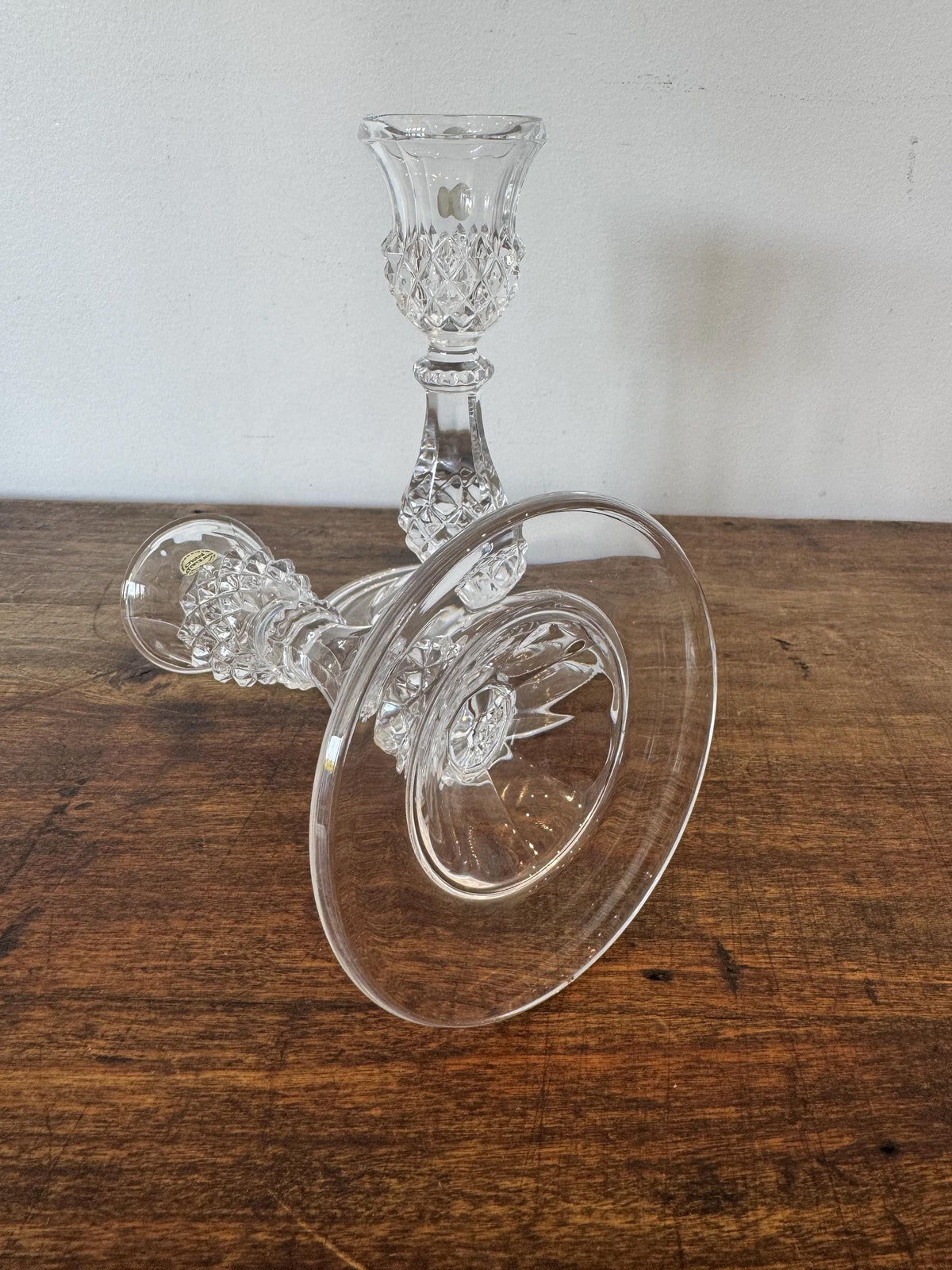 Bougeoir cristal d'arques