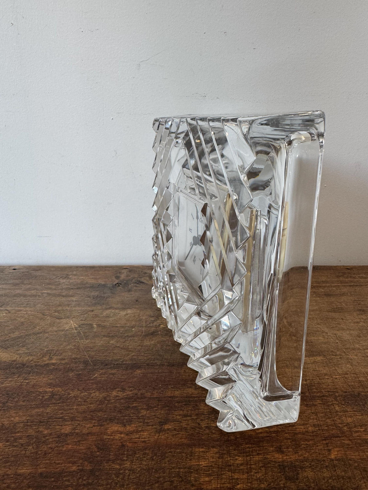 Horloge cristal France vintage