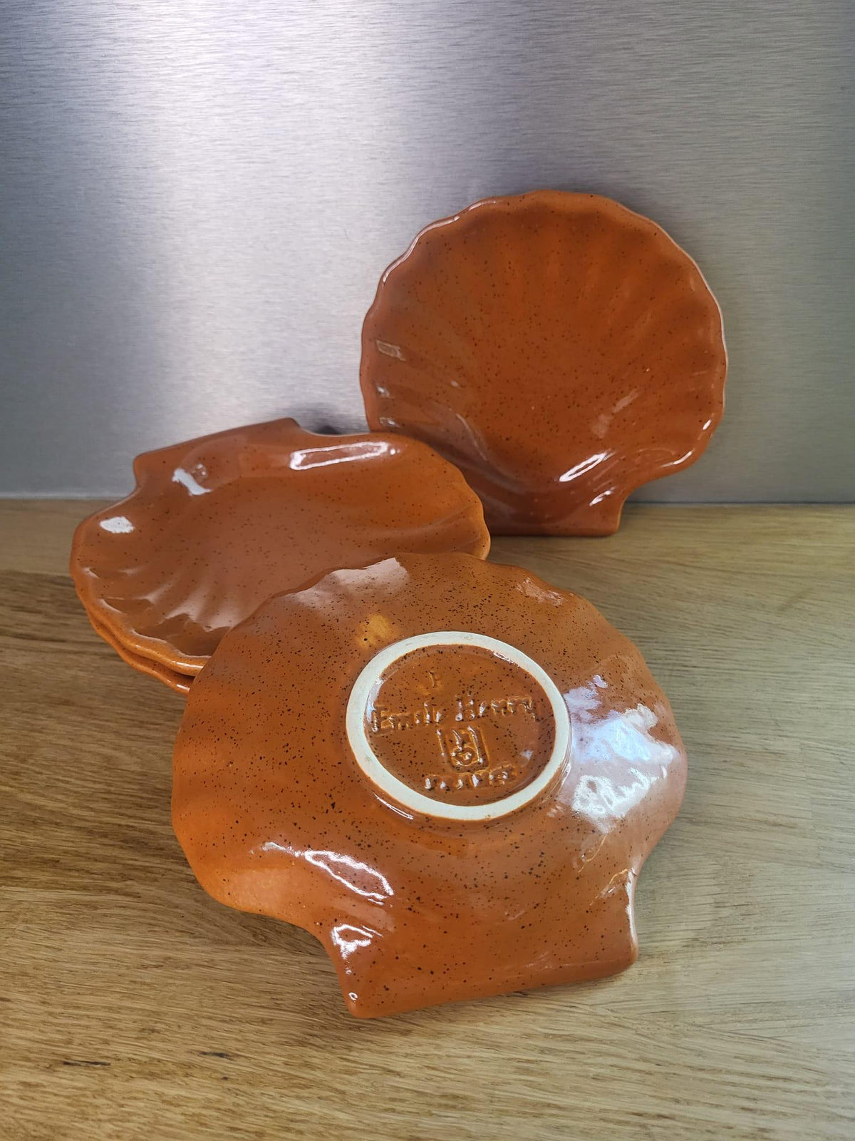 Coupelles coquillages vintage Emile Henry