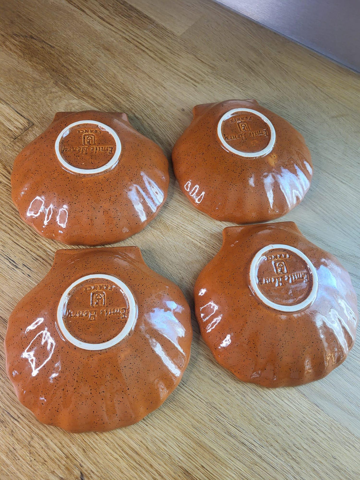Coupelles coquillages vintage Emile Henry