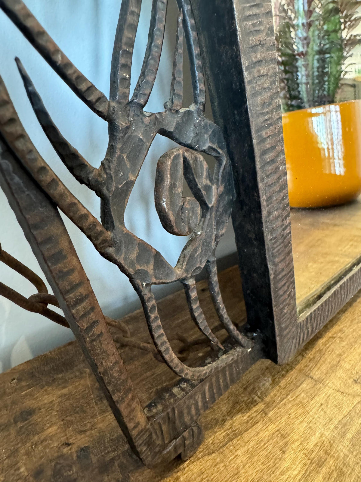 Miroir Art Déco fer forgé