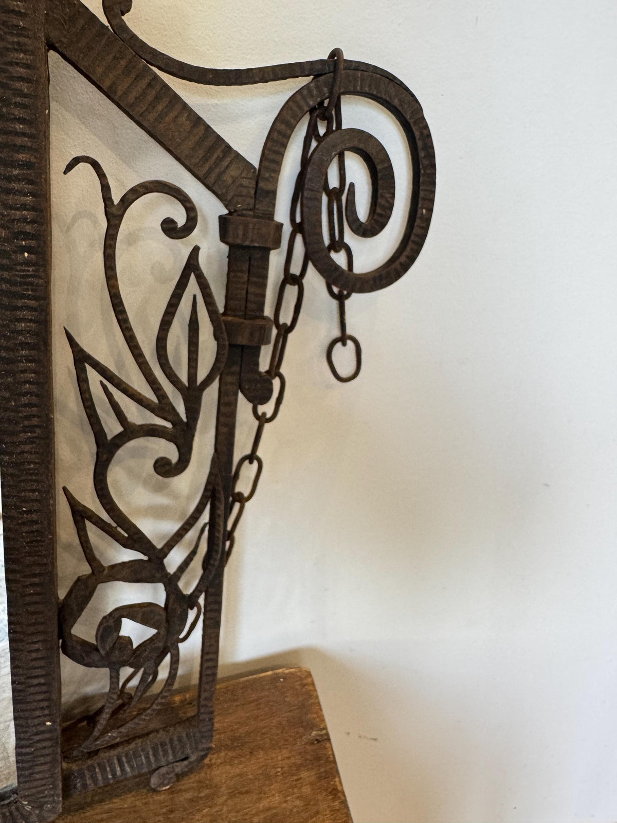 Miroir Art Déco fer forgé