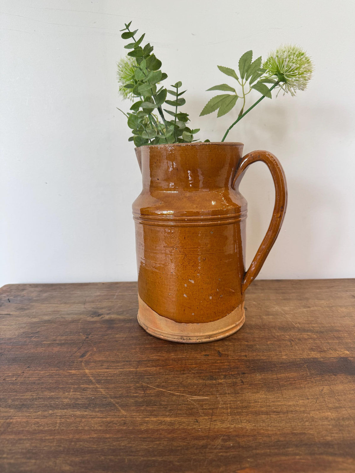 Pichet pot grès France vintage