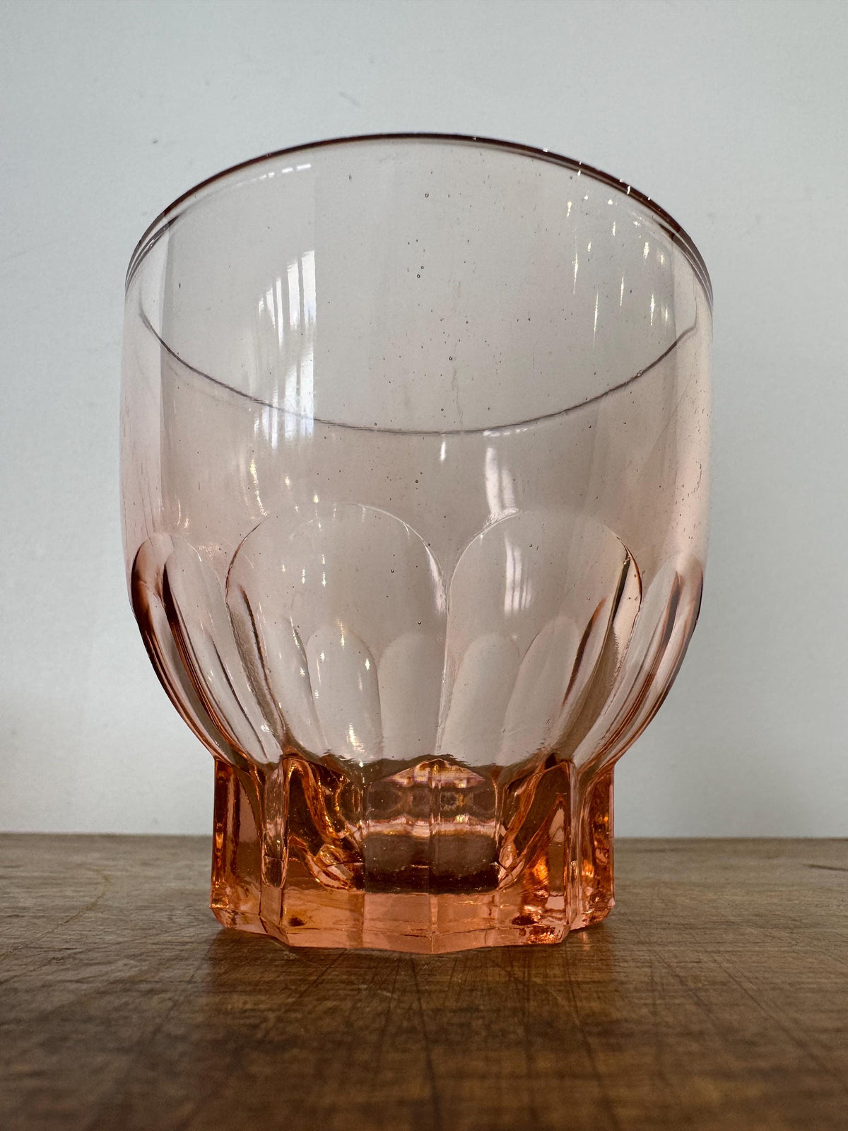 Verres rosaline vintage France