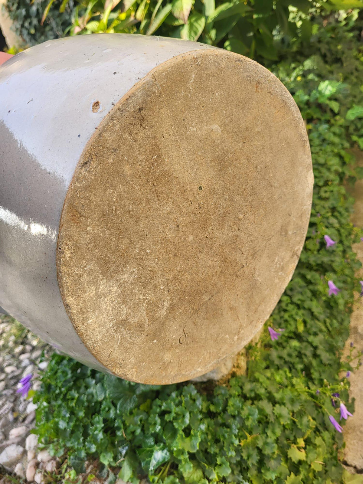 Ancien pot à confit pot en grès