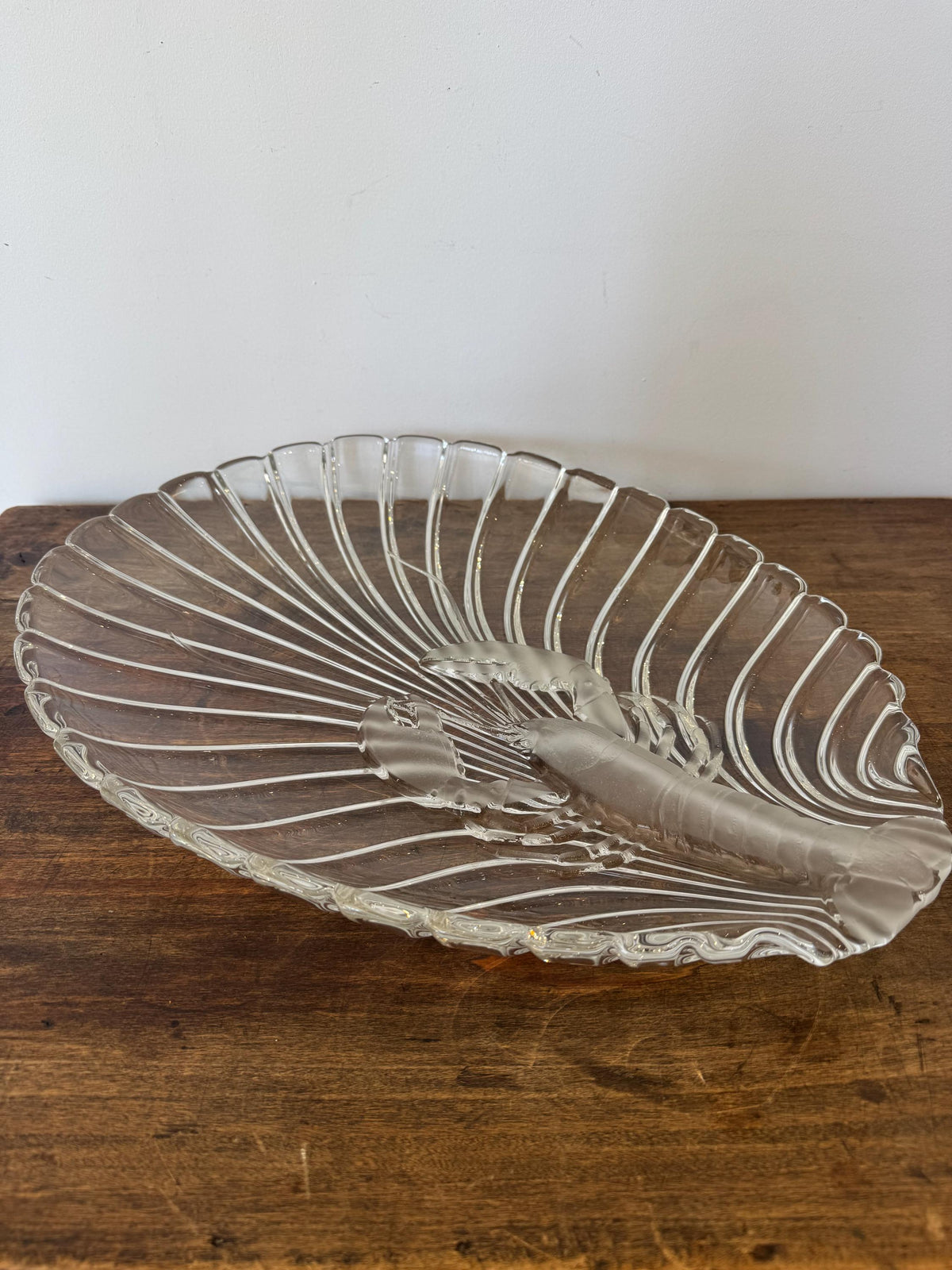 Plat cristal homard plat fruit de mer
